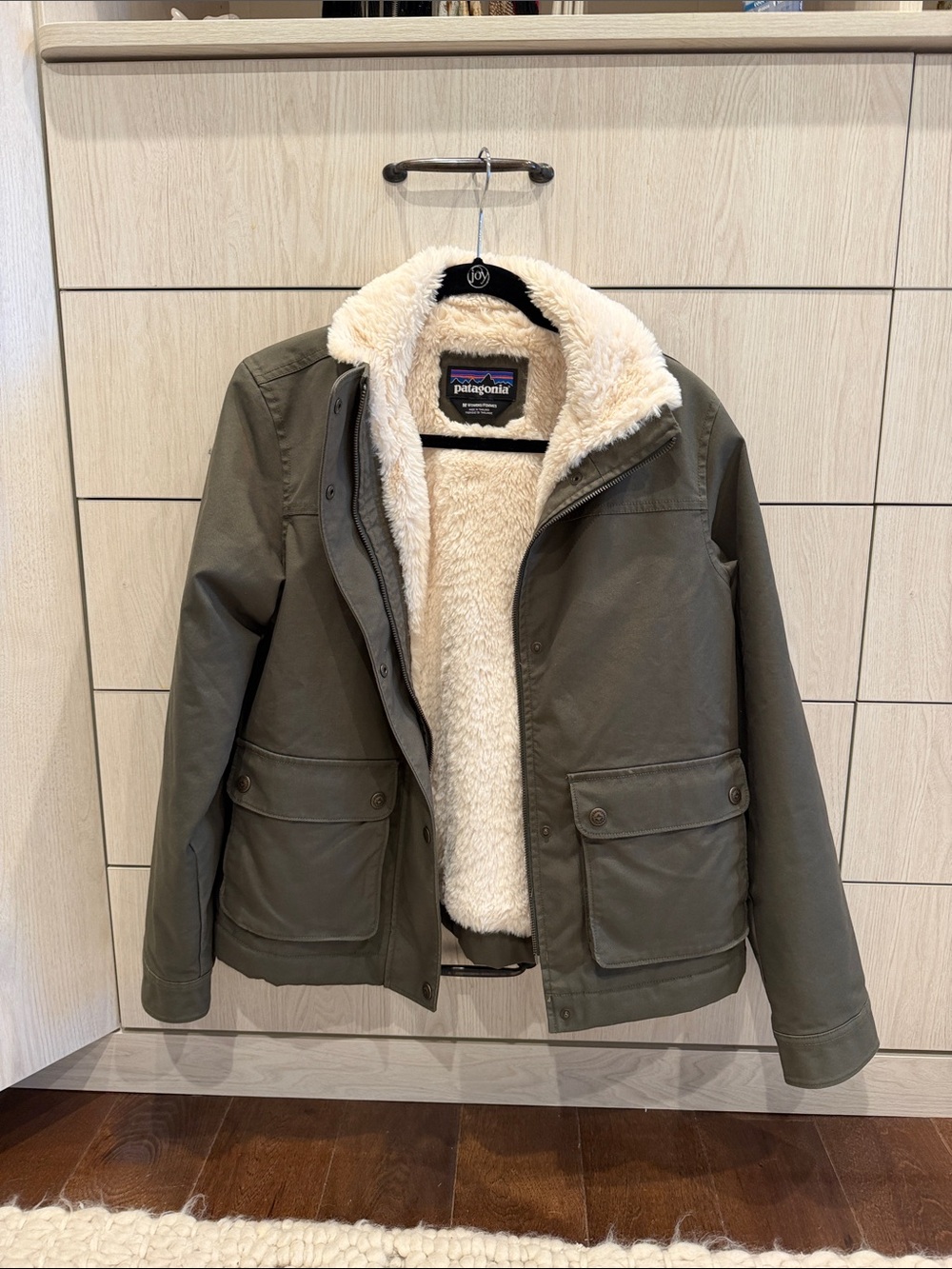 Patagonia Olive Green Sherpa-Lined Field Jacket - Picture 5 of 5
